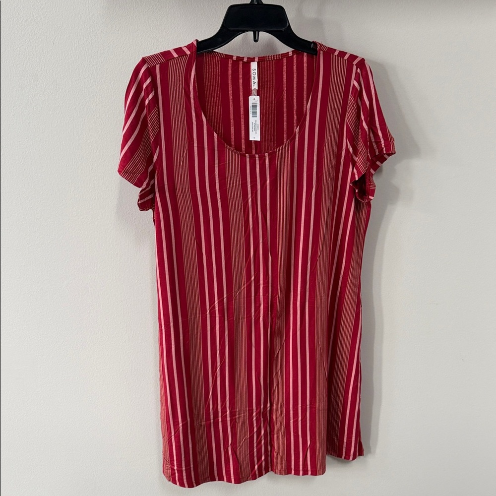 Soma Cool Nights Striped Sleepshirt
